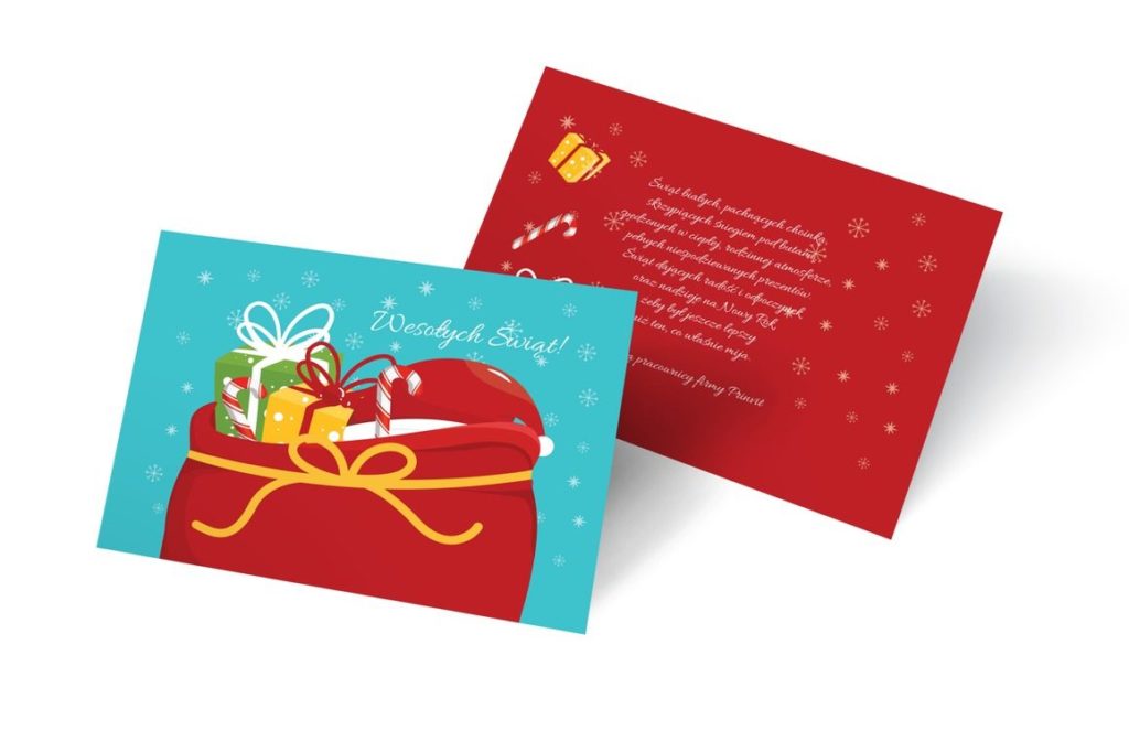 Kartka bożonarodzeniowa "Moc prezentów na święta" - Kartki bożonarodzeniowe - Prinvit