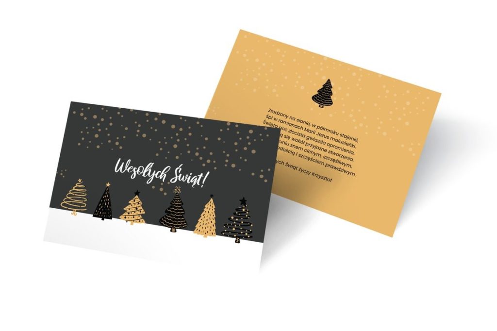Kartka bożonarodzeniowa "Świąteczny minimalizm" - Kartki bożonarodzeniowe - Prinvit