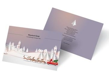 Pędzi, pędzi Mikołaj, Święta - Kartki pocztowe | Prinvit