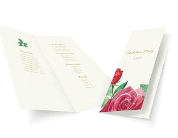 Czerwona róża – symbol miłości, Ślub - Menu | Prinvit
