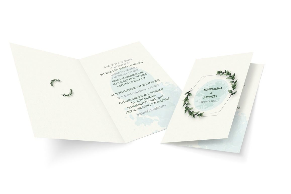 Minimalistyczny urok prostej grafiki, Ślub - Zaproszenia | Prinvit