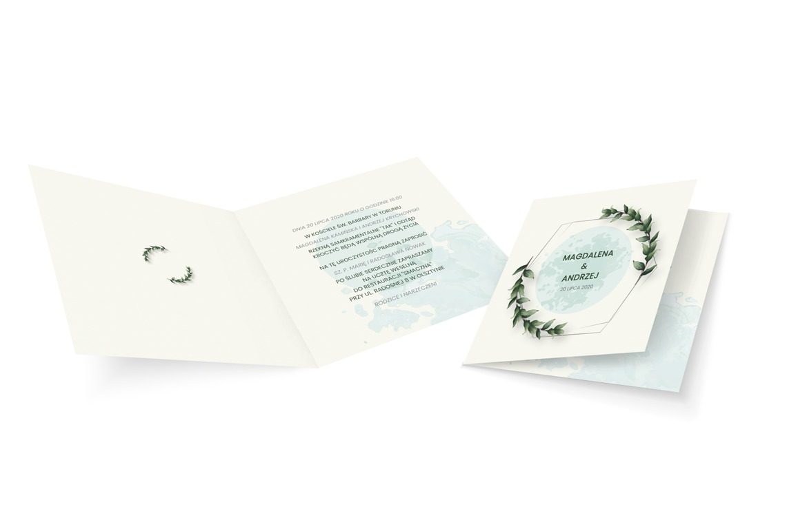 Minimalistyczny urok prostej grafiki, Ślub - Zaproszenia | Prinvit