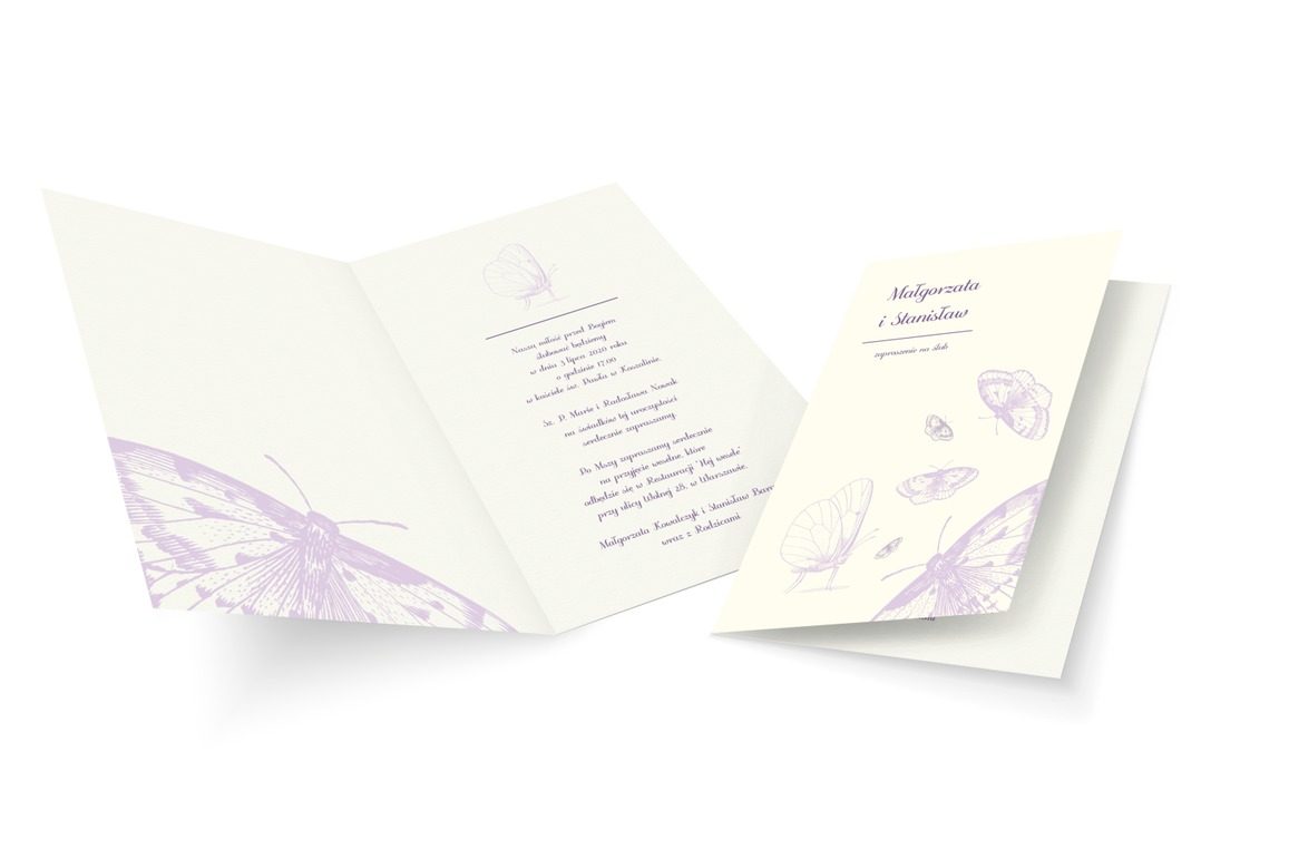 Efekt motyla, Ślub - Zaproszenia | Prinvit