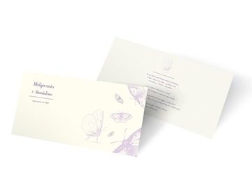 Efekt motyla, Ślub - Zaproszenia | Prinvit