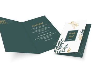 Roślinny minimalizm, Ślub - Zaproszenia | Prinvit