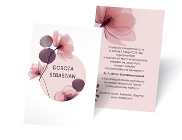 Wyjątkowa okazja, wyjątkowe barwy, Ślub - Zaproszenia | Prinvit