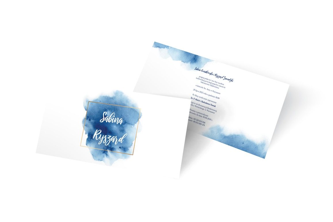 Błękitne rozmarzenie, Ślub - Zaproszenia | Prinvit