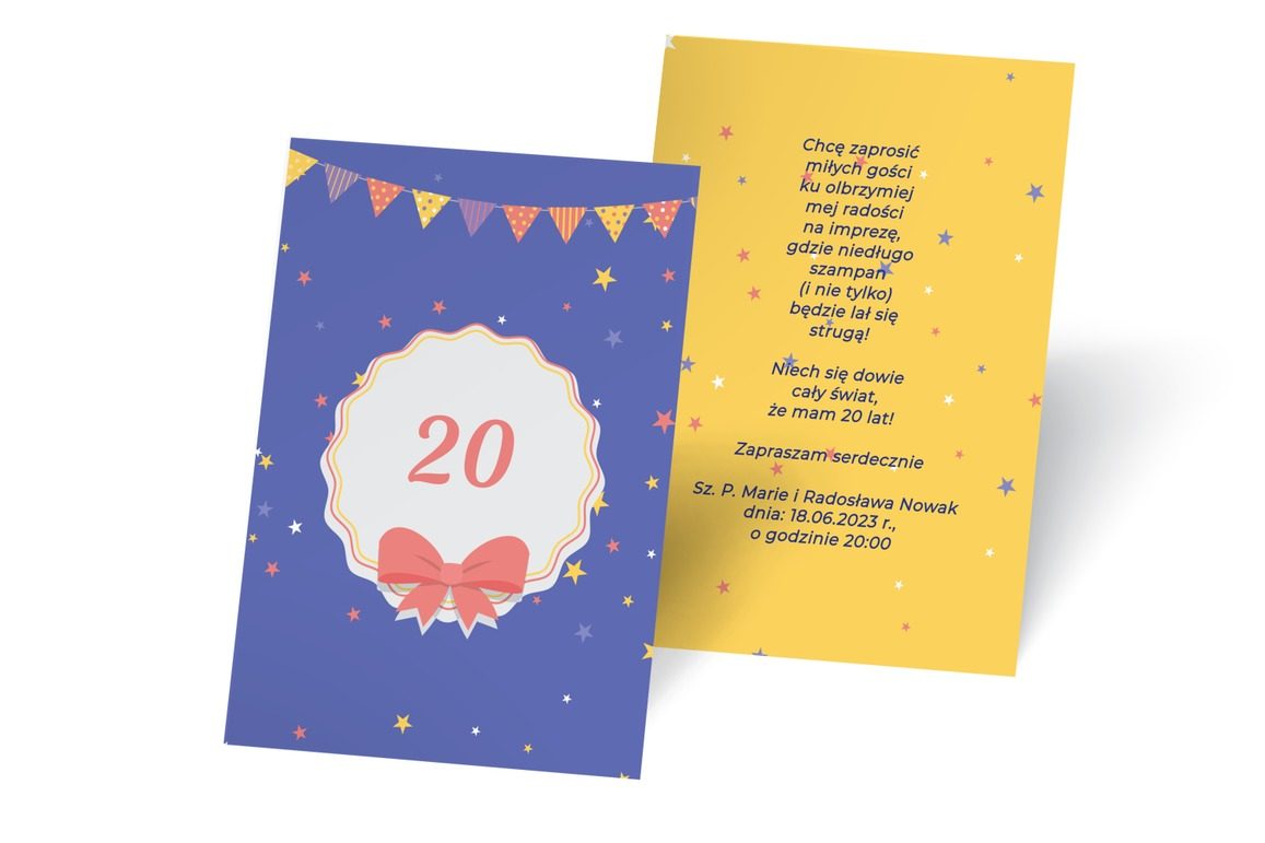 Zaszalej kolorowo i urodzinowo, Urodziny - Zaproszenia | Prinvit