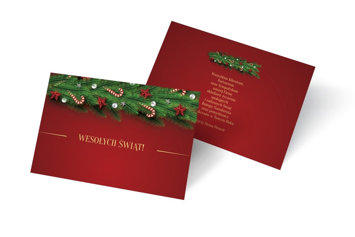 Nastrojowo bożonarodzeniowo, Biznes - Kartki pocztowe | Prinvit