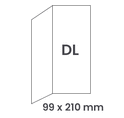 DL - 99 x 210 mm - Składane